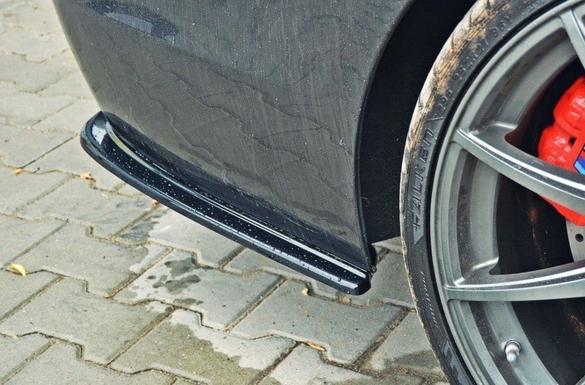 Heck Ansatz Flaps Diffusor für BMW 5er F11 M Paket (mit zwei Doppel Endstücken) Carbon Look
