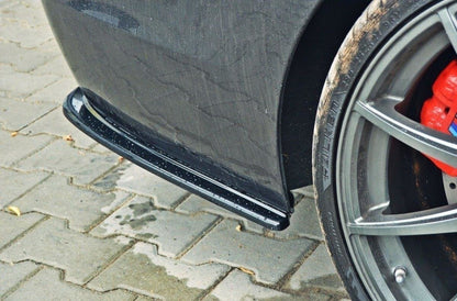 Heck Ansatz Flaps Diffusor für BMW 5er F11 M Paket (mit zwei Doppel Endstücken) Carbon Look