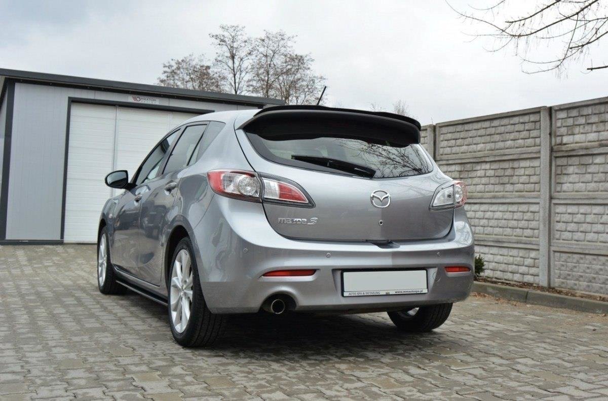 Spoiler CAP für MAZDA 3 MK2 SPORT (vor Facelift) schwarz Hochglanz