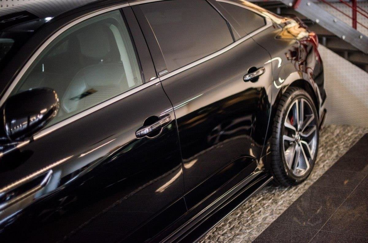 Seitenschweller Ansatz für RENAULT TALISMAN schwarz Hochglanz