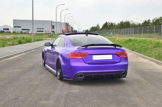 Diffusor Heck Ansatz für Audi RS5 Mk1 8T Facelift Carbon Look