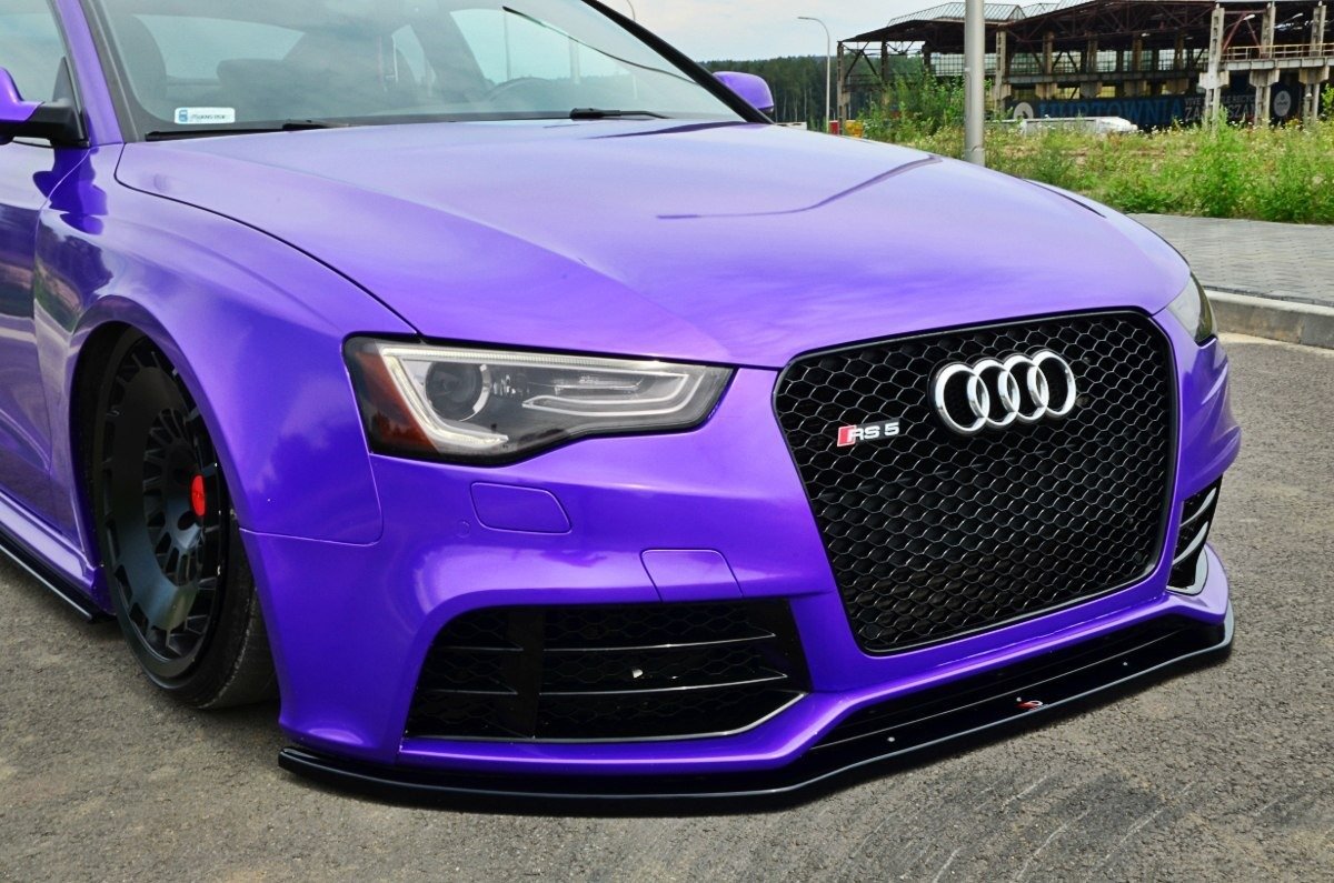 Front Ansatz für AUDI RS5 8T schwarz Hochglanz