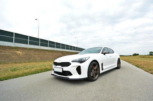 Front Ansatz V.2 für KIA STINGER GT schwarz Hochglanz