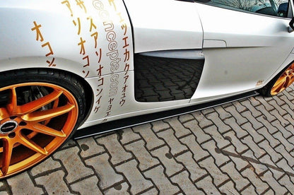 Seitenschweller Ansatz für Audi R8 Mk.1 schwarz matt