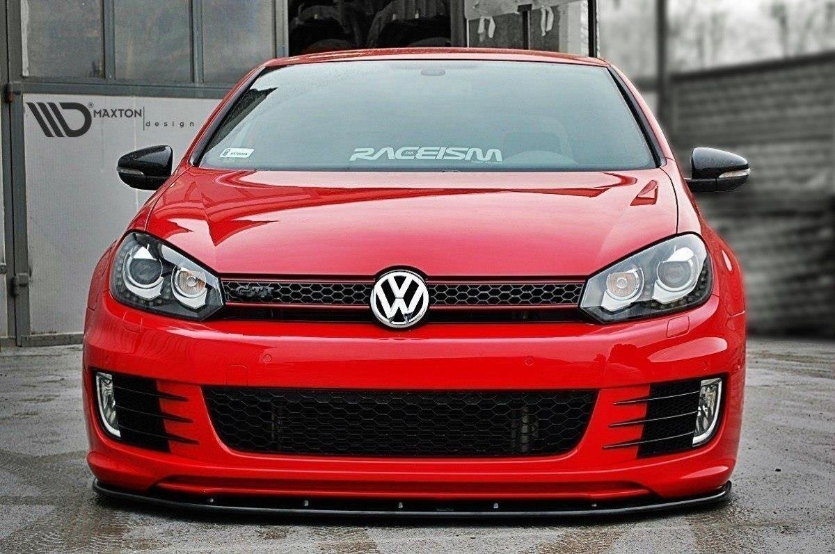 Front Ansatz für VER.2 VW GOLF 6 (FÜR GOLF GTI 35TH) schwarz Hochglanz