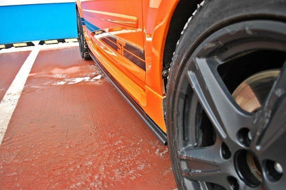 Seitenschweller Ansatz für Ford Focus ST Mk2 schwarz matt