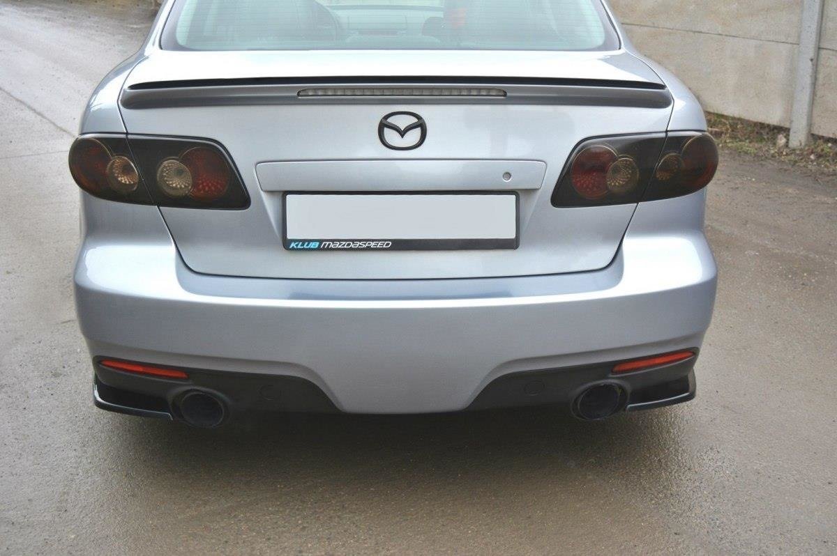 Heck Ansatz Flaps Diffusor für Mazda 6 Mk1 MPS Carbon Look