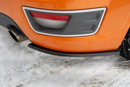 Heck Ansatz Flaps Diffusor für FORD FOCUS MK2 ST VORFACELIFT Carbon Look