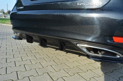 Diffusor Heck Ansatz für Lexus GS Mk4 Facelift T schwarz matt