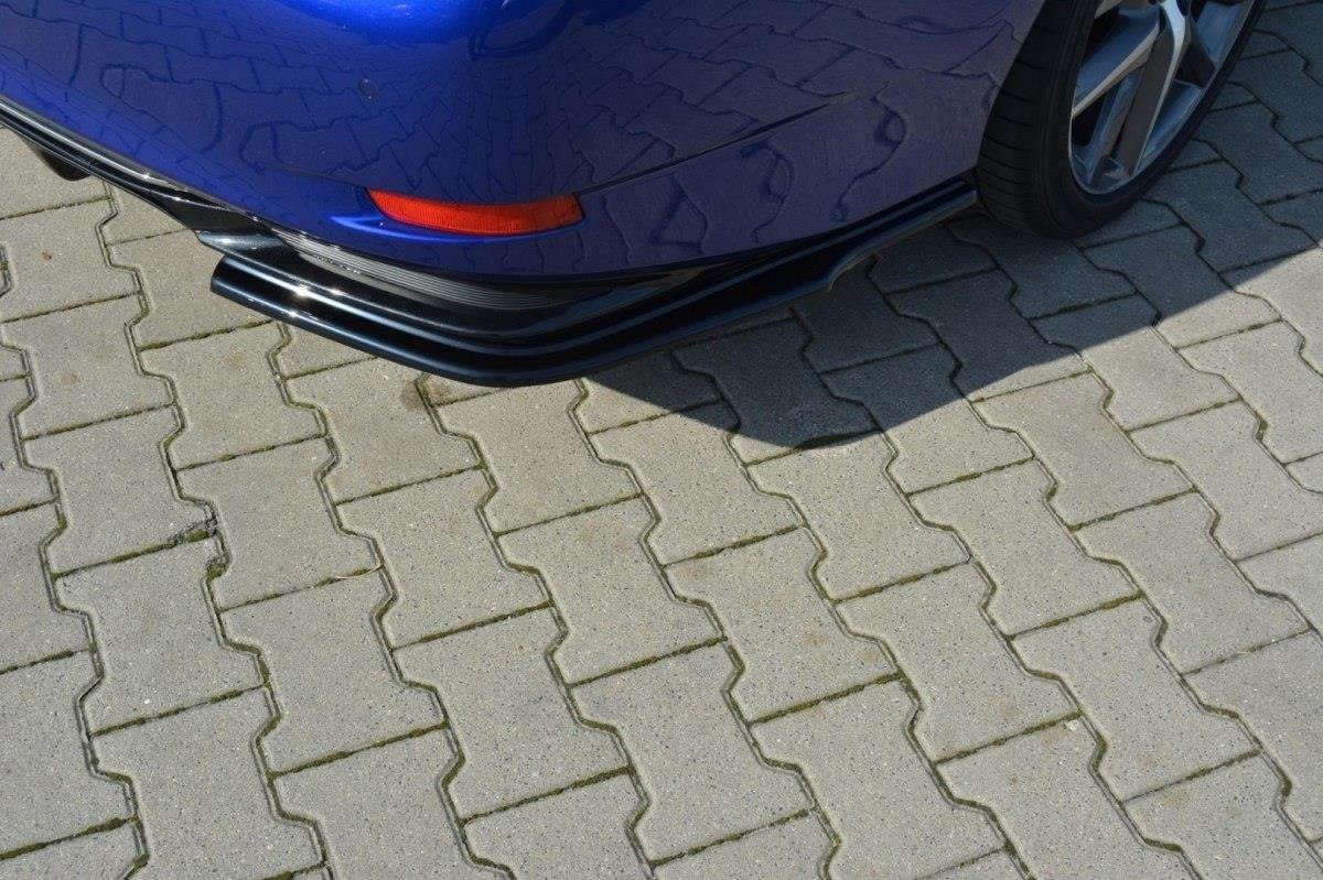 Heck Ansatz Flaps Diffusor für Lexus GS Mk4 Facelift H schwarz matt