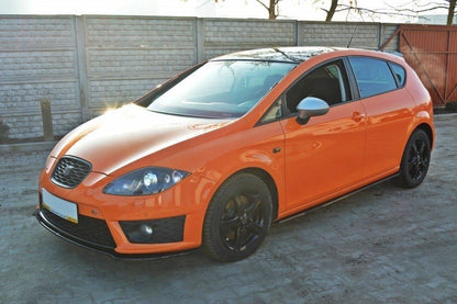 Front Ansatz V.2 für SEAT LEON MK2 CUPRA / FR Facelift schwarz matt
