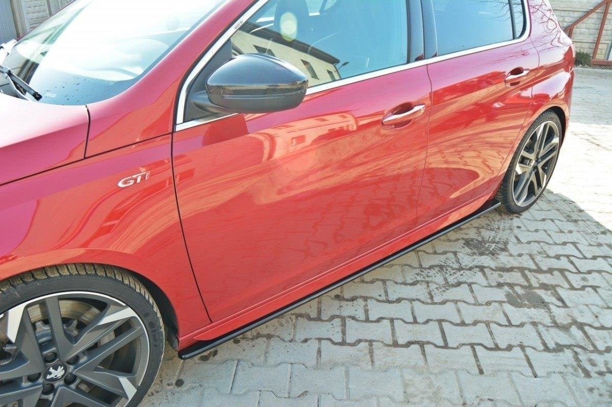 Seitenschweller Ansatz für PEUGEOT 308 II GTI schwarz matt