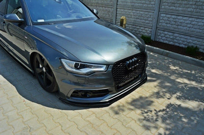 Front Ansatz V.1 für Audi S6 / A6 S-Line C7 schwarz matt