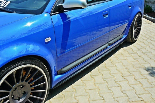 Seitenschweller Ansatz für Audi RS6 C5 schwarz Hochglanz