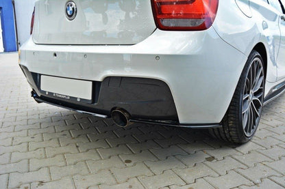 Mittlerer Diffusor Heck Ansatz für BMW 1er F20/F21 M-Power  Carbon Look
