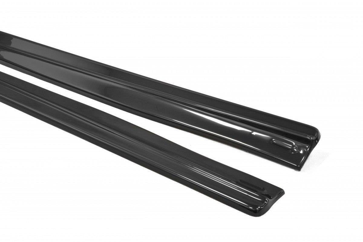 Seitenschweller Ansatz für MERCEDES CL-KLASSE C215 schwarz Hochglanz