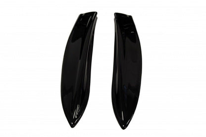 HECK SEITE Spoiler CAP für OPEL ASTRA H (FOR OPC / VXR) schwarz Hochglanz