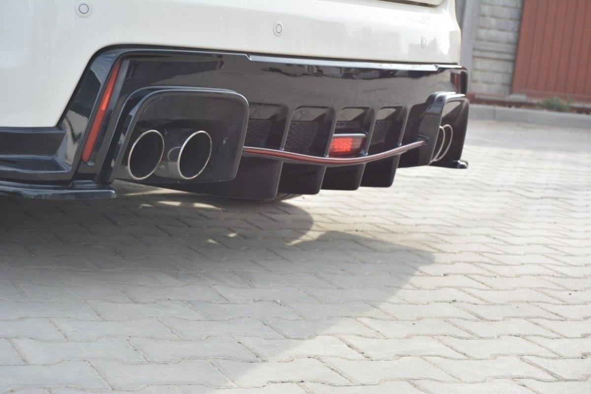 Diffusor Heck Ansatz für HONDA CIVIC IX TYPE R schwarz matt