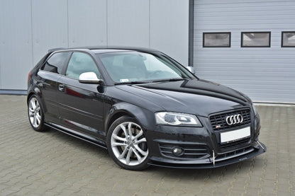 Seitenschweller Ansatz für Audi S3 8P / S3 8P FL / RS3 8P schwarz matt