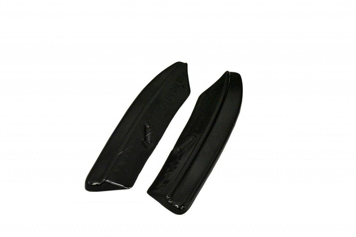 Heck Ansatz Flaps Diffusor für VOLVO V50F R-DESIGN schwarz matt