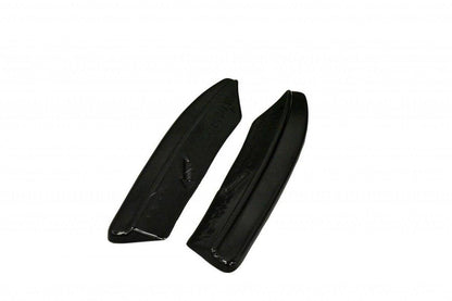 Heck Ansatz Flaps Diffusor für VOLVO V50F R-DESIGN schwarz Hochglanz