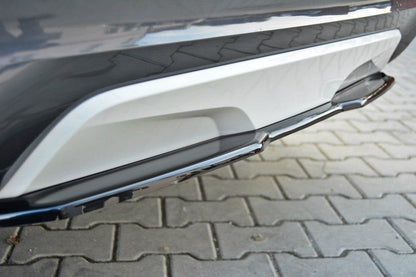 Mittlerer Diffusor Heck Ansatz für BMW X4 M Paket  schwarz Hochglanz