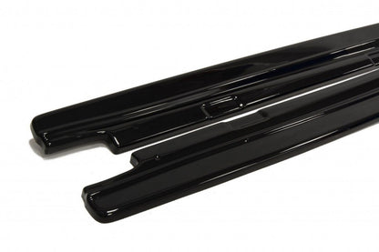 Seitenschweller Ansatz für Skoda Octavia RS Mk3 / Mk3 FL Hatchback / Kombi schwarz Hochglanz