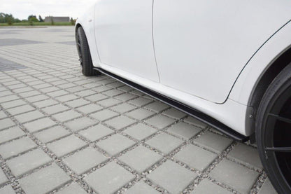 Seitenschweller Ansatz für Lexus IS Mk2 schwarz Hochglanz