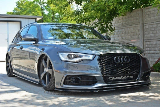 Front Ansatz V.1 für Audi S6 / A6 S-Line C7 schwarz matt