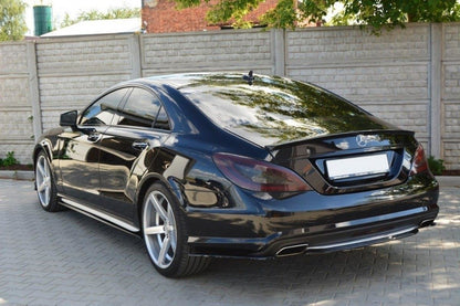 Mittlerer Diffusor Heck Ansatz für MERCEDES CLS C218  AMG LINE schwarz matt
