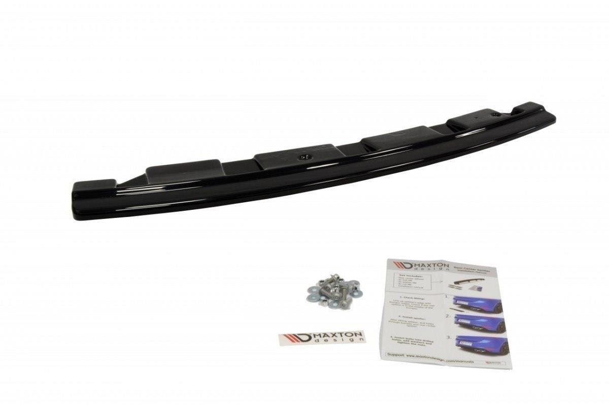 Mittlerer Diffusor Heck Ansatz für BMW 5er F11 M Paket (mit zwei Doppel Endstücken) Carbon Look