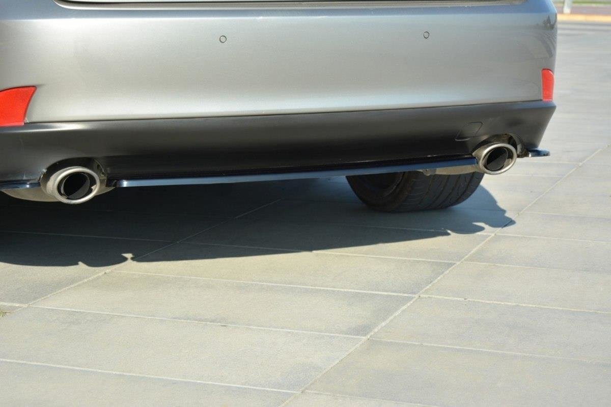 Mittlerer Diffusor Heck Ansatz für Lexus IS Mk3 T  schwarz Hochglanz