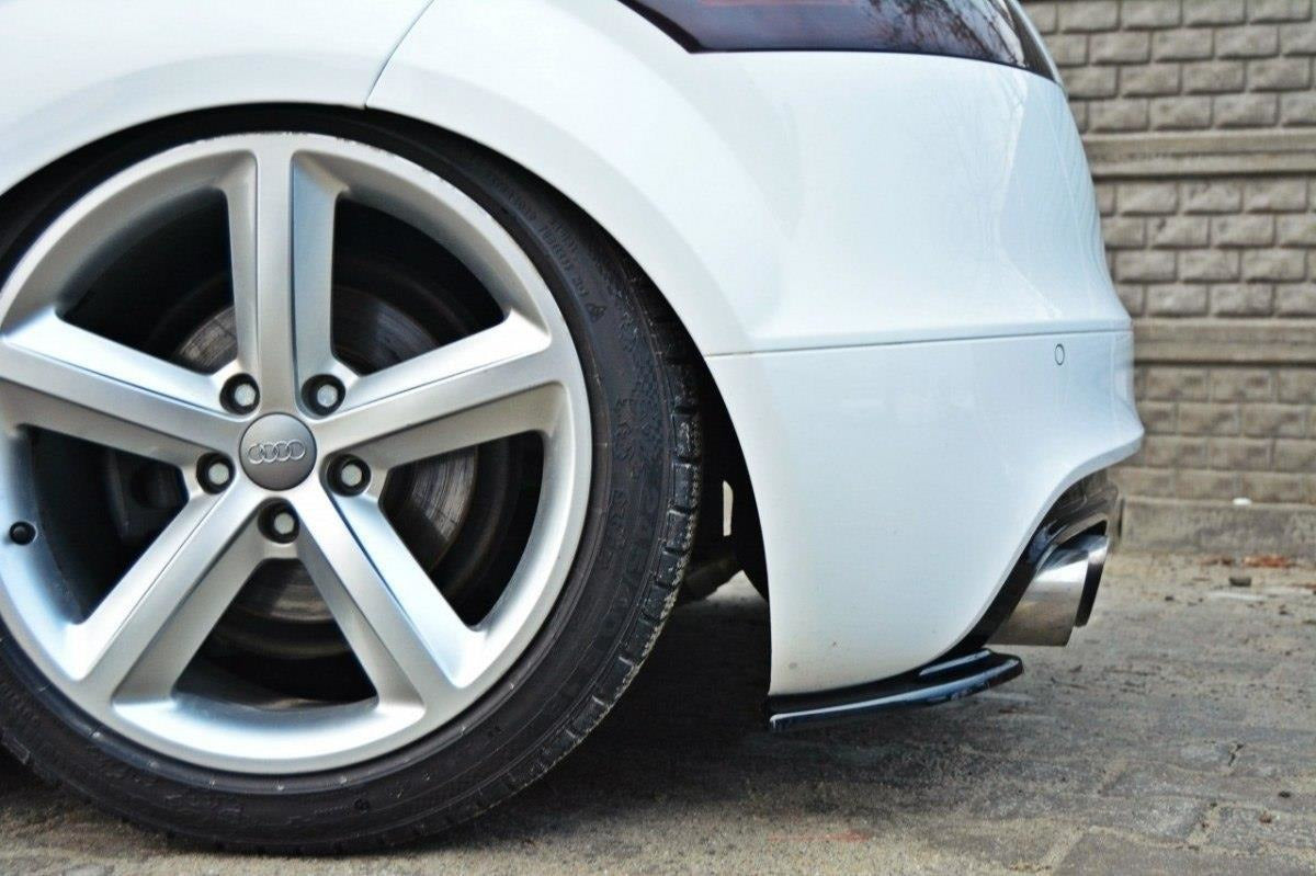 Heck Ansatz Flaps Diffusor passend für Diffusor passend für AUDI TT MK2 RS Carbon Look Carbon Look