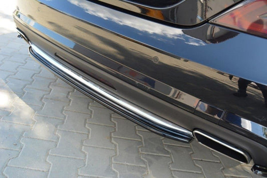 Mittlerer Diffusor Heck Ansatz für MERCEDES CLS C218  AMG LINE schwarz matt