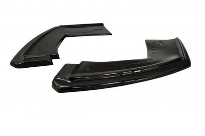 Heck Ansatz Flaps Diffusor für BMW X6 F16 M Paket schwarz Hochglanz