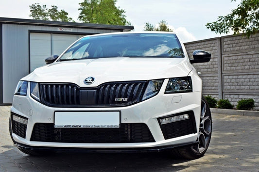 Front Ansatz V.1 für Skoda Octavia RS Mk3 schwarz matt