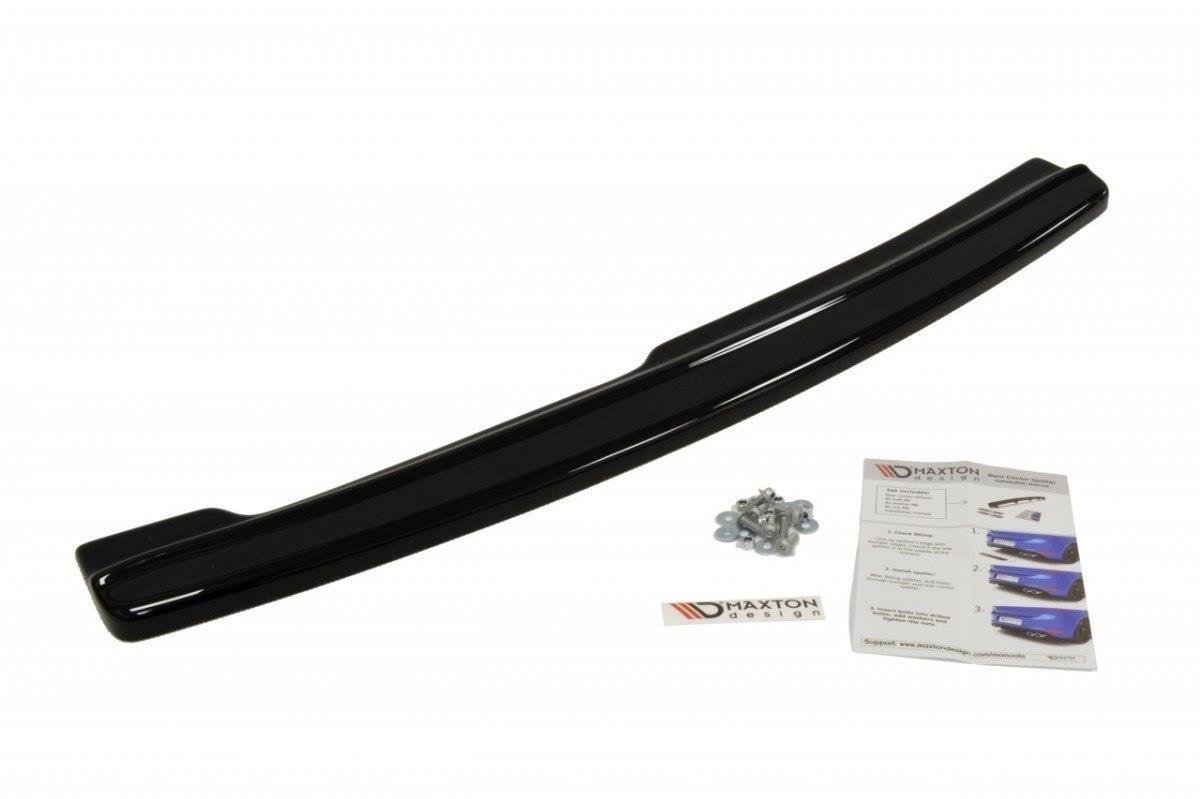 Mittlerer Diffusor Heck Ansatz für BMW 3er E92 M Paket schwarz Hochglanz