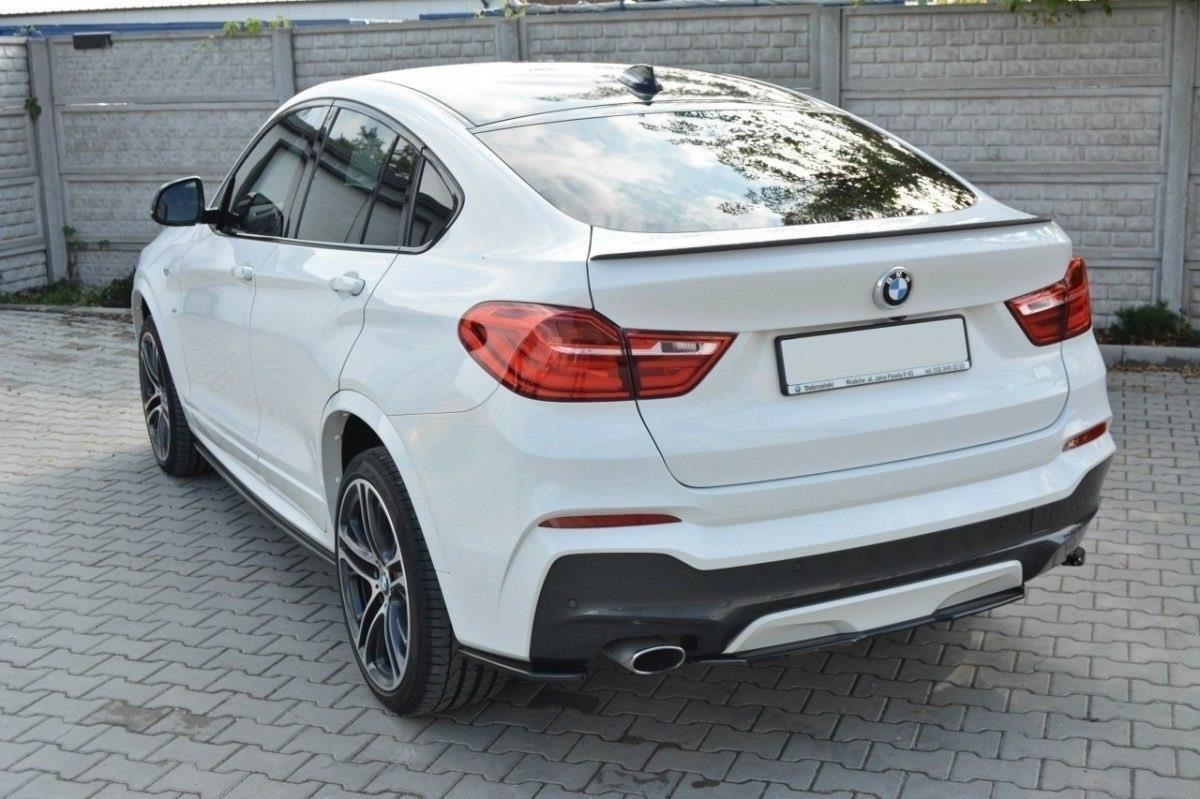 Mittlerer Diffusor Heck Ansatz für BMW X4 M Paket  schwarz matt