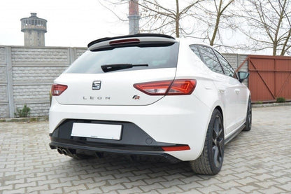 Diffusor Heck Ansatz für SEAT LEON III FR schwarz matt