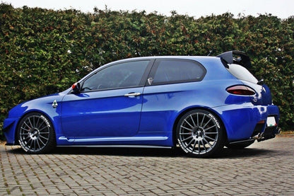 Seitenschweller Ansatz für ALFA ROMEO 147 GTA schwarz matt