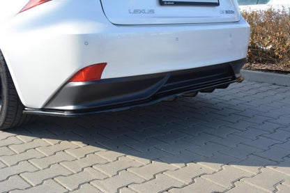 Mittlerer Diffusor Heck Ansatz für Lexus IS Mk3 H DTM LOOK Carbon Look