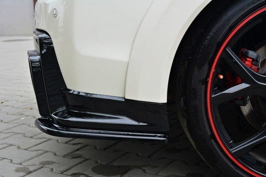 Heck Ansatz Flaps Diffusor für HONDA CIVIC IX TYPE R schwarz Hochglanz