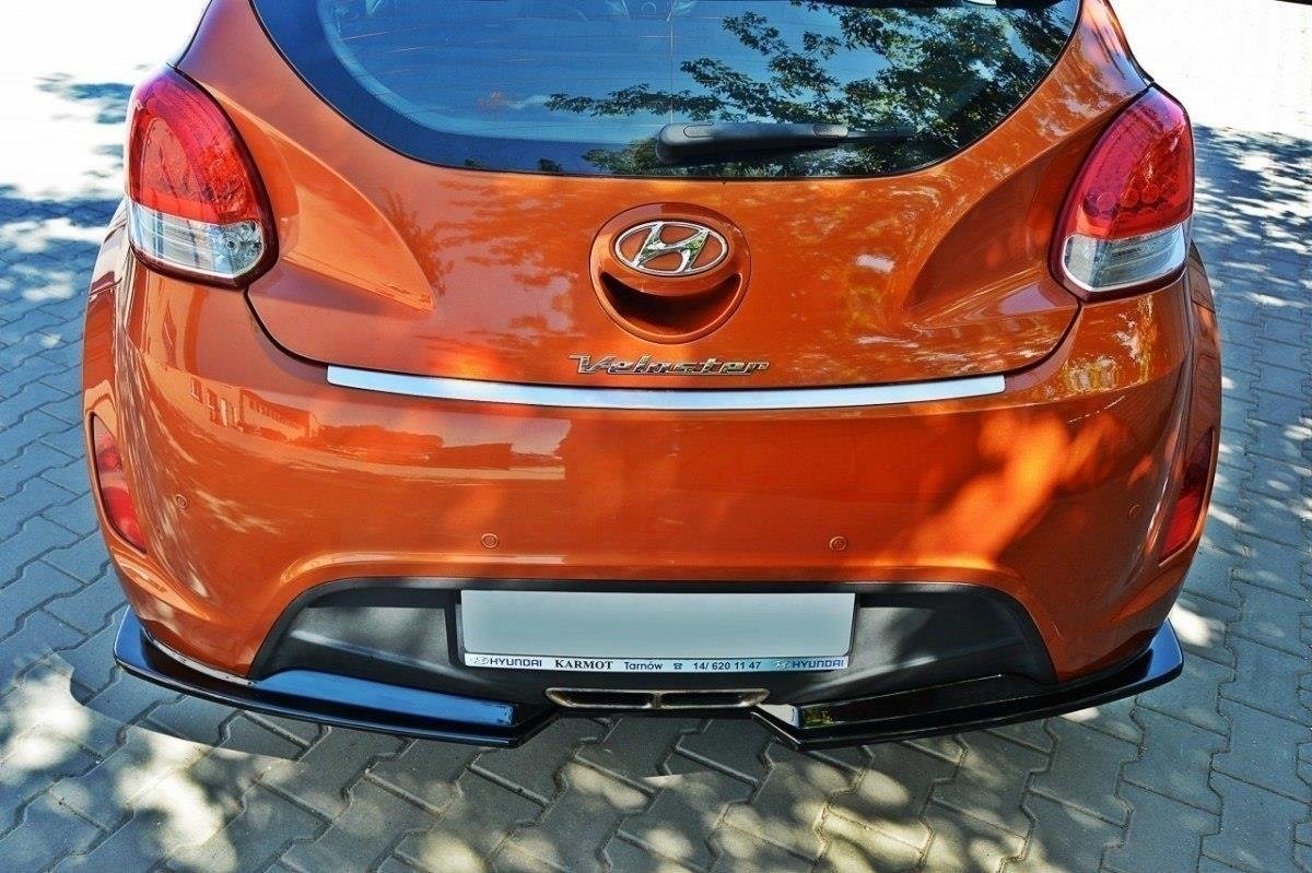 Diffusor Heck Ansatz für Hyundai Veloster Carbon Look