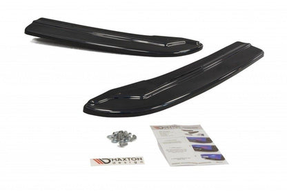 Heck Ansatz Flaps Diffusor für Mercedes C W204 63 AMG/AMG-Line schwarz matt