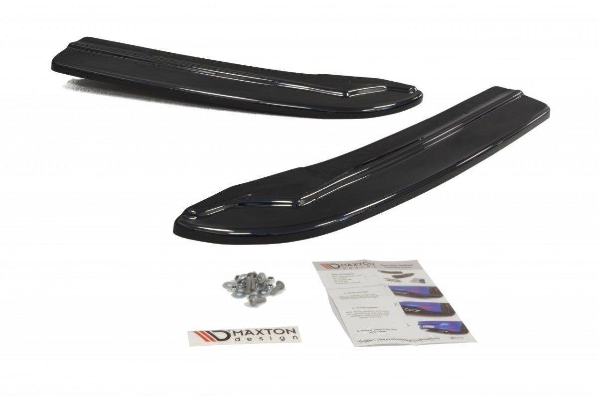 Heck Ansatz Flaps Diffusor für Mercedes C W204 63 AMG/AMG-Line schwarz Hochglanz
