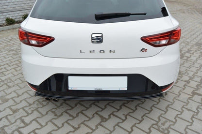 Diffusor Heck Ansatz für SEAT LEON III FR schwarz matt