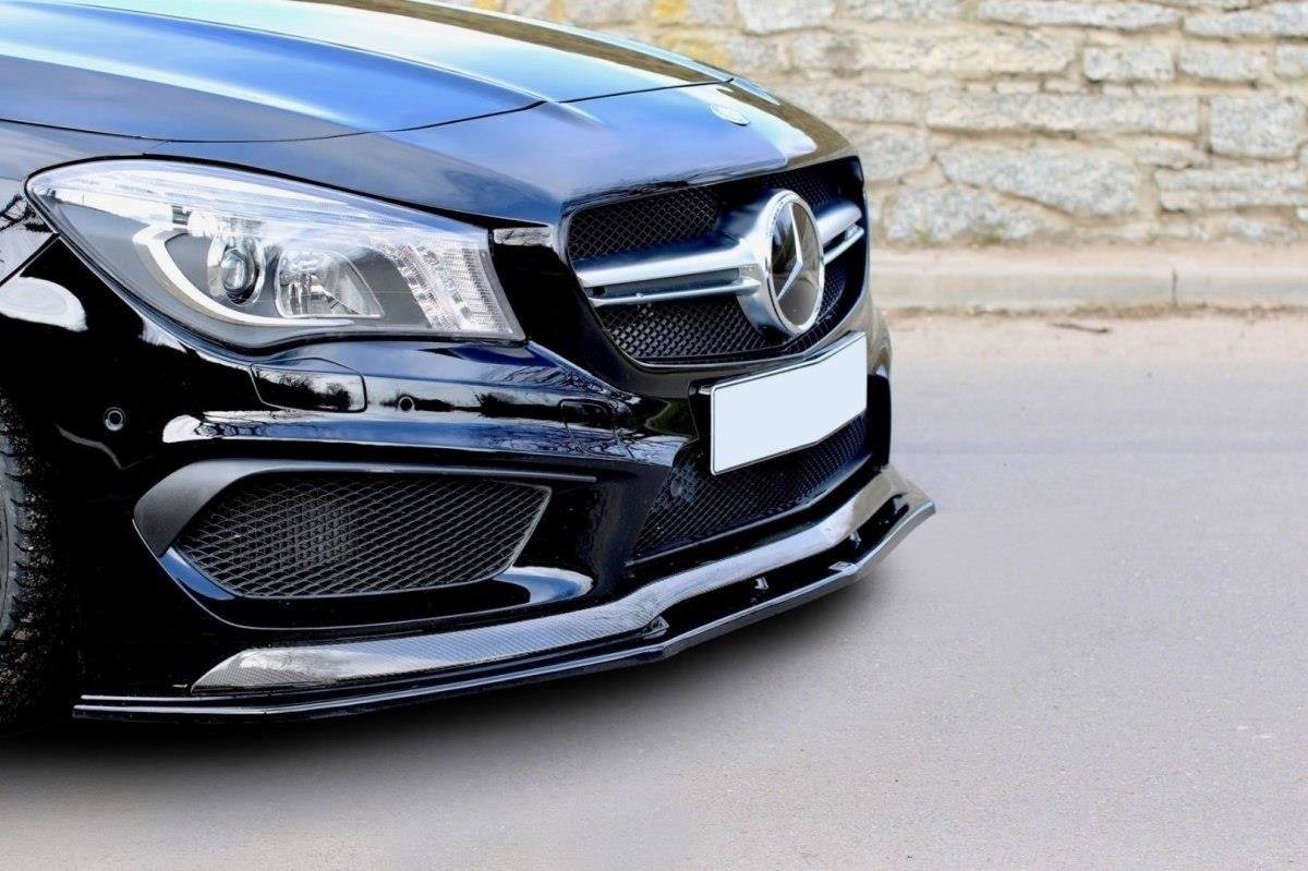 Front Ansatz für v.2 MERCEDES CLA 45 AMG C117 (vor Facelift) schwarz matt
