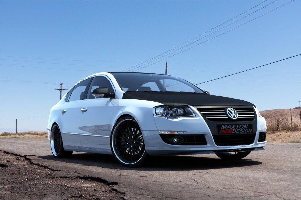 Front Ansatz für VW PASSAT B6 schwarz matt