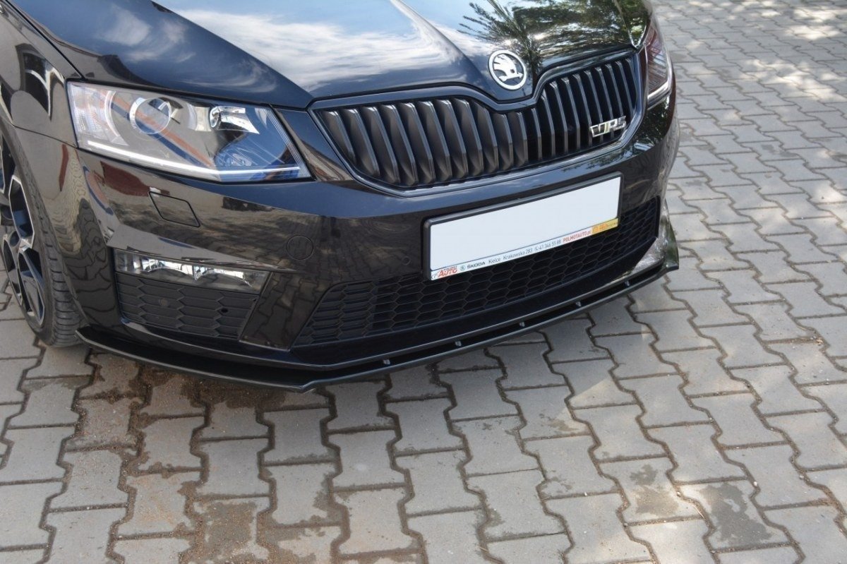 Front Ansatz V.1 für Skoda Octavia RS Mk3 schwarz matt