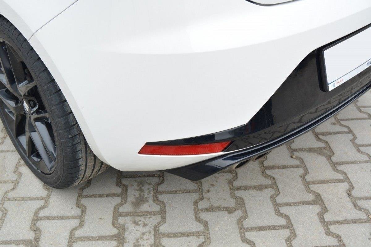 Diffusor Heck Ansatz für SEAT LEON III FR schwarz matt
